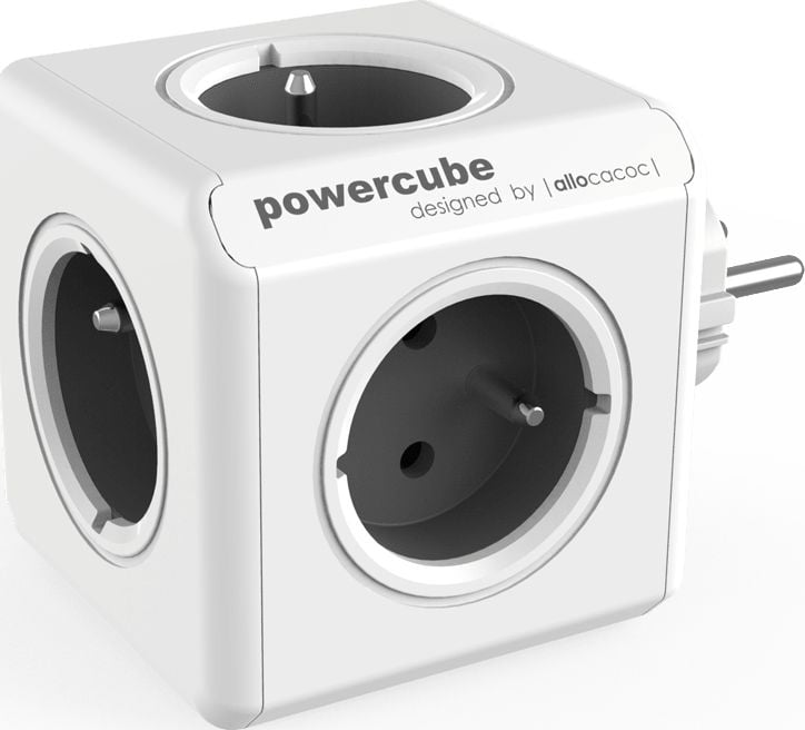 Priza PowerCube Allocacoc 1202GY Original USB Grey