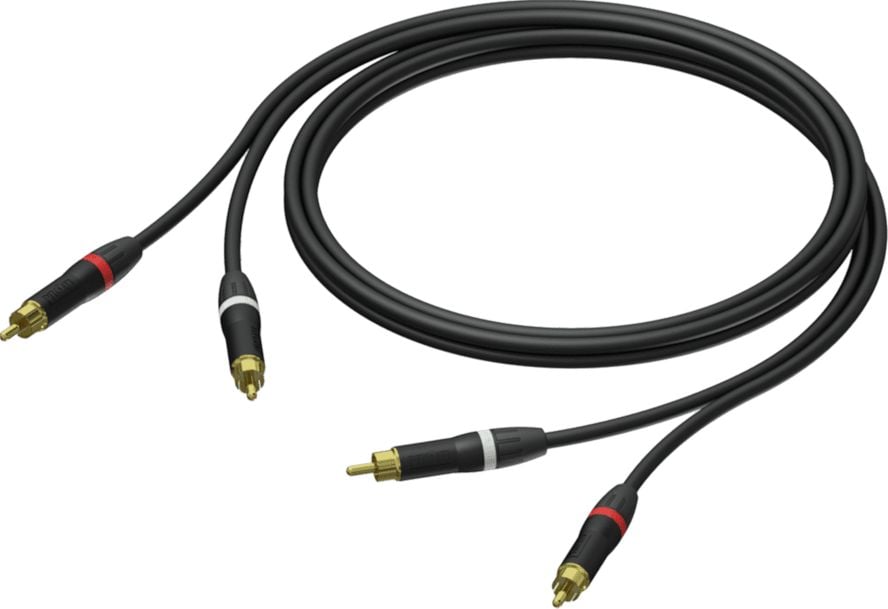 Procab RCA (Cinch) x2 - cablu RCA (Cinch) x2 1.5m negru (PRA800/1.5)