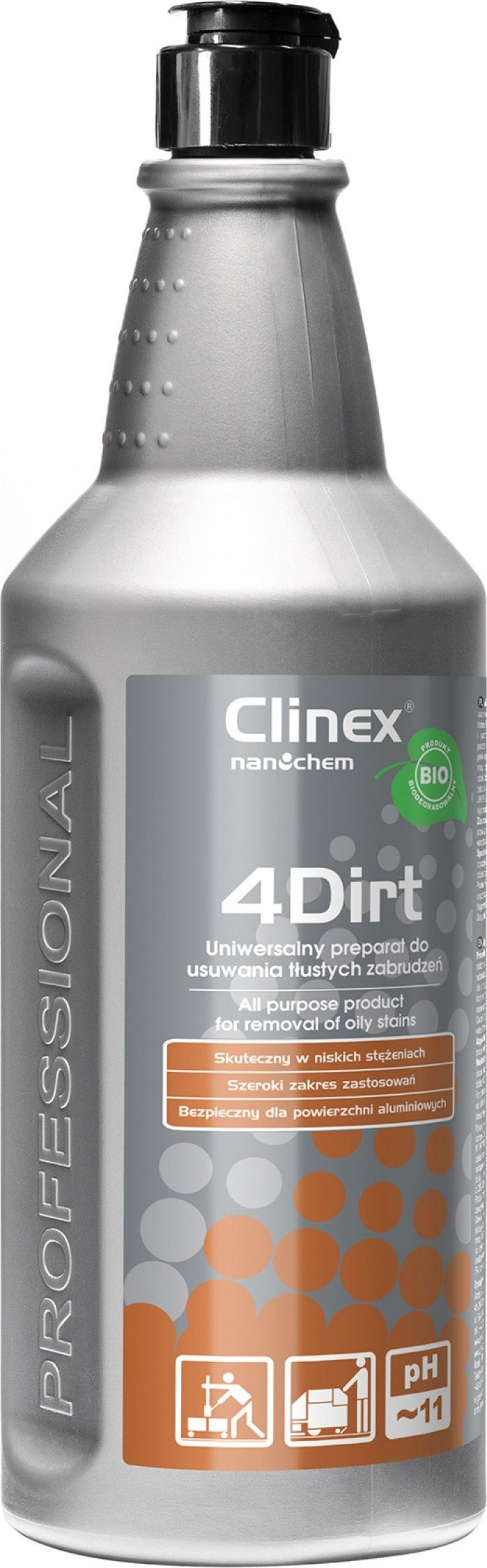 Produs universal curatare pete de grasime, Biodegradabil, Clinex 4 Dirt, 1l