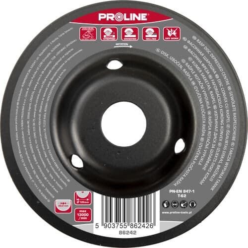 Profix BUCKET DISC RASP DENTI MEDII TIP A 125MM PROLINE