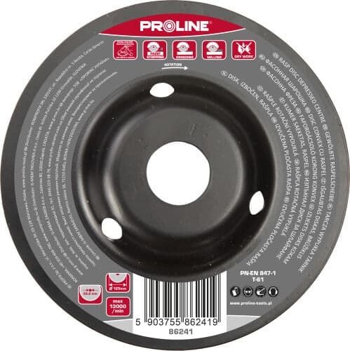 Profix CONVECTED DISC RASP DENTI GROSI 125MM PROLINE