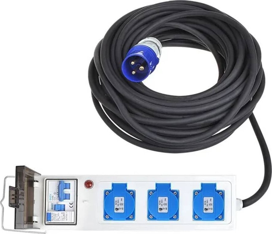 ProPlus ProPlus Cablu de alimentare pentru cort/remorcă, 10 m, 3 x schuko
