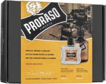 Proraso Set cadou 200ml Sampon pentru par PRORASO Wood &amp; Spice Special Beard Care Set