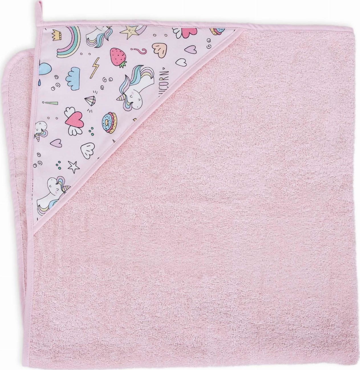 Prosop de baie 100 x 100 cm Ceba Baby W-815-111-579, Roz 100 x 100 cm