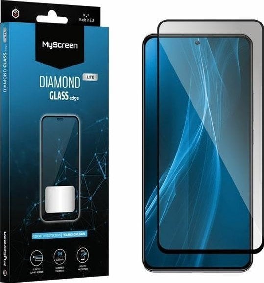 Protector MyScreen Sticlă temperată MyScreen Diamond Glass Edge Lite FG Realme 10T 5G negru/negru Lipici complet