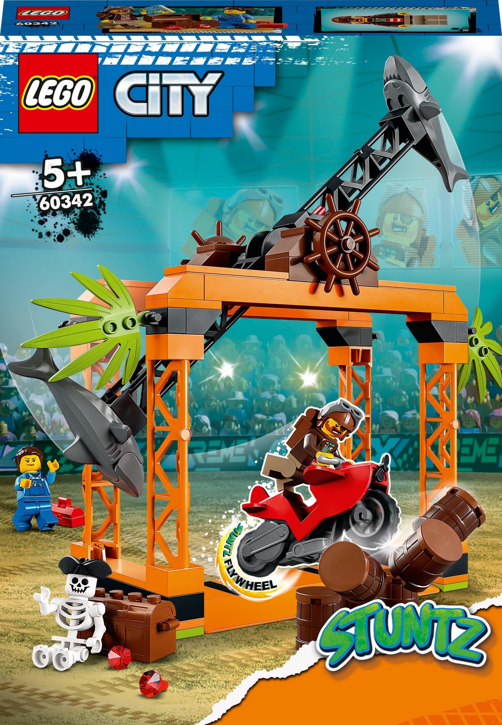 Provocarea cascadorii LEGO City: atacul rechinilor (60342)