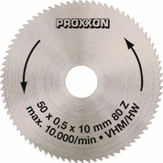 Disc debitor din carbid, 50mm, 80dinti, pentru ferastrau circular KS 230, Proxxon 28011