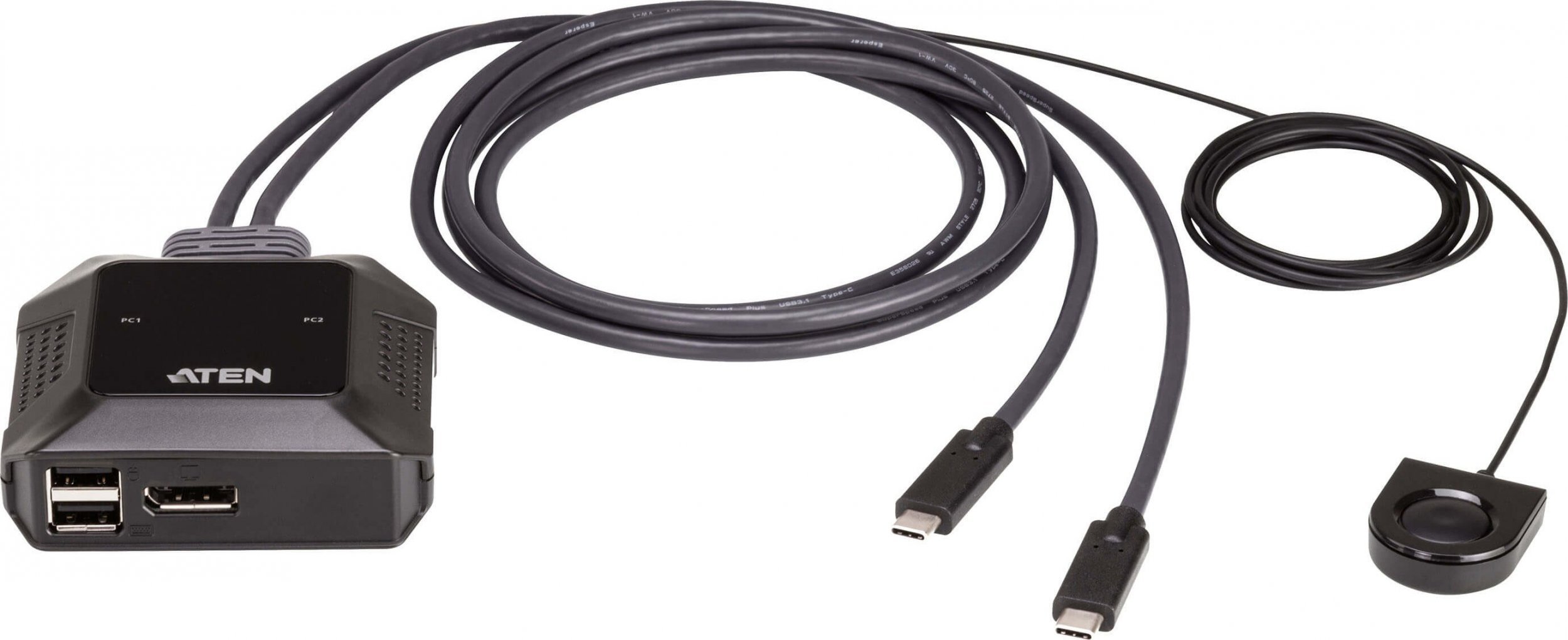 Przełącznik Aten Przełšcznik kablowy 2-portowy 4K USB-C DP KVM