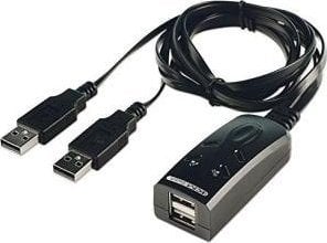 Switch-uri KVM - Lindy KM Tastatur & Maus Switch USB pentru 2 Rechner Umschalter - 32165