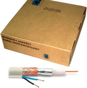 Cablu antenă Cabletech 100m alb (KAB0028)