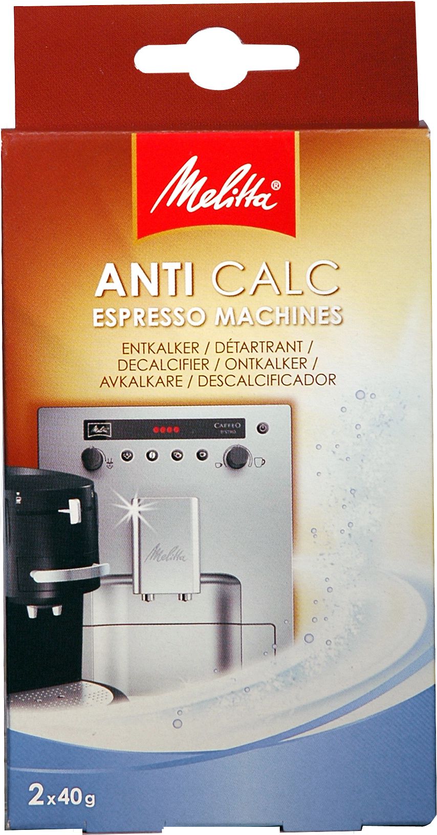 Pudră ANTI CALCAR Melitta® pentru espressor automat, 2x40g, Melitta, 2 utilizari