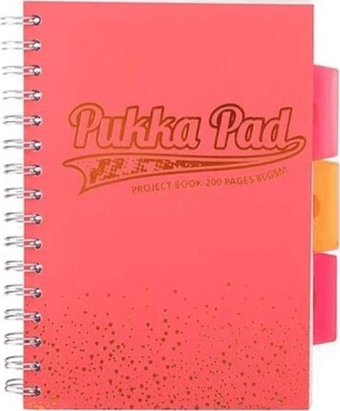 Pukka Pad Project Book Blush Coral B5/100K grilă (3 buc)