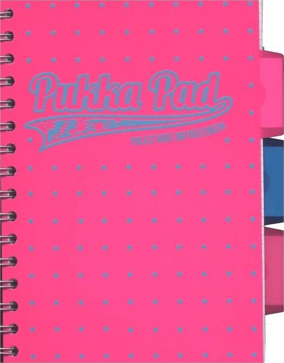 Pukka Pad Project Book Neon Dots A5/100K kratka róż (3szt)