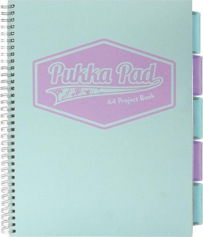 Pukka Pad Project Book Pastel A4/100K carouri albastru (3 buc)