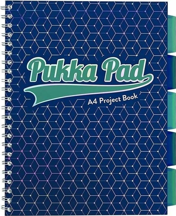 Pukka Project Book Glee A4/100K carouri albastru închis (3 buc)