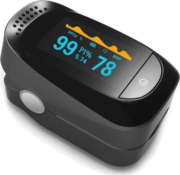 Dispozitive monitorizare medicala - Pulsoximetru Oromed Oro-Pulse,2x AAA,Negru