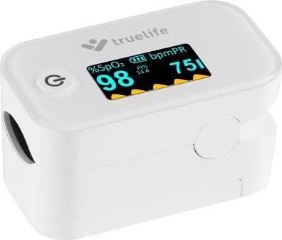 Dispozitive monitorizare medicala -  Oximetru TrueLife X3 - Pulsoximetru, Acumulator,baterie,alb