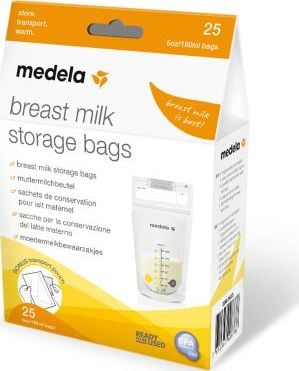 Pungi de lapte Medela Albe 25x180ml