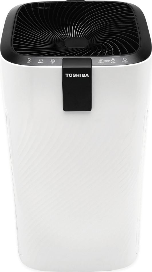 Purificator de aer Toshiba CAF X116XPL , Alb , 84 m2 , Ionizare , 3 nivele de filtrare , Mod de noapte , Indicator de calitate a aerului