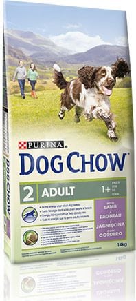 Hrana uscata pentru caini Dog Chow Adult, Miel & Orez, 14Kg