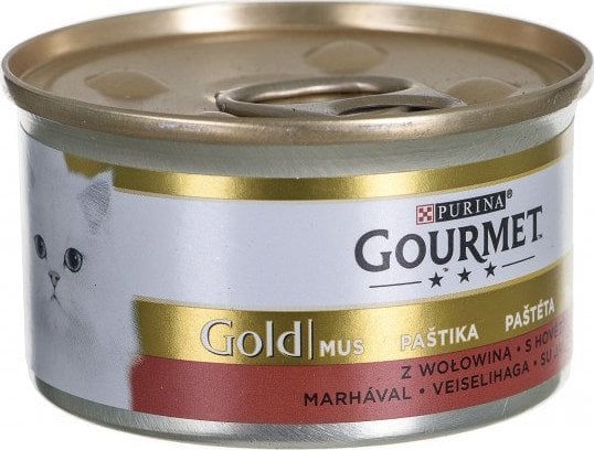 PURINA NESTLE Hrana umeda pentru pisici Gourmet Gold cu mousse de vita 85g