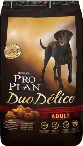 Hrana uscata pentru caini Pro Plan Duo Delice Medium-Large Optibalance, cu vita, 10kg