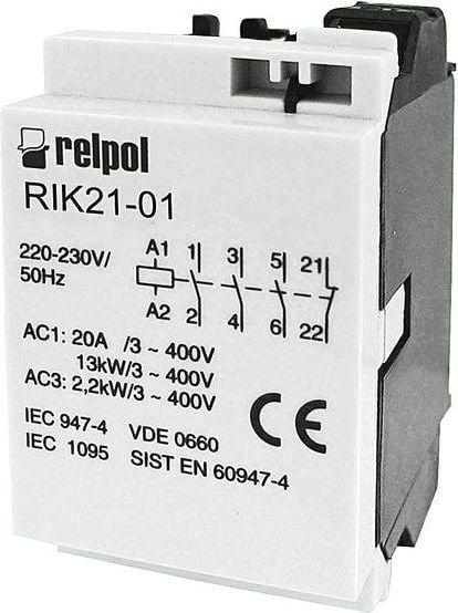 putere Contactor 3P 230V AC 1Z RIK21-10-230 0R (2608208)