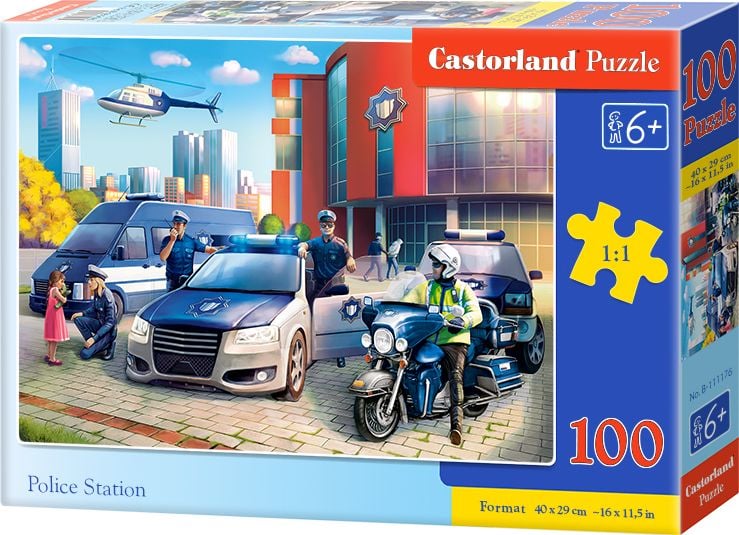 Puzzle 100 piese Police Station Castorland 111176