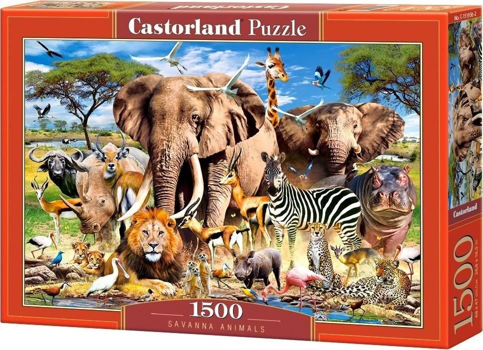 Puzzle 1500 piese Savanna Animals Castorland 151950