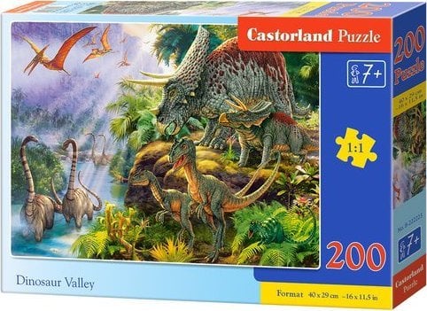 Puzzle 200 piese Dinosaur Alley 222223 Castorland