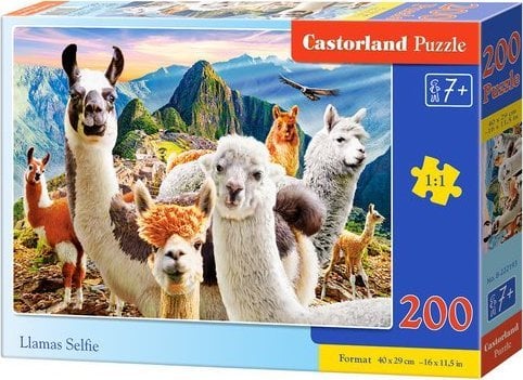 Puzzle 200 piese Llamas Selfie 222193 Castorland