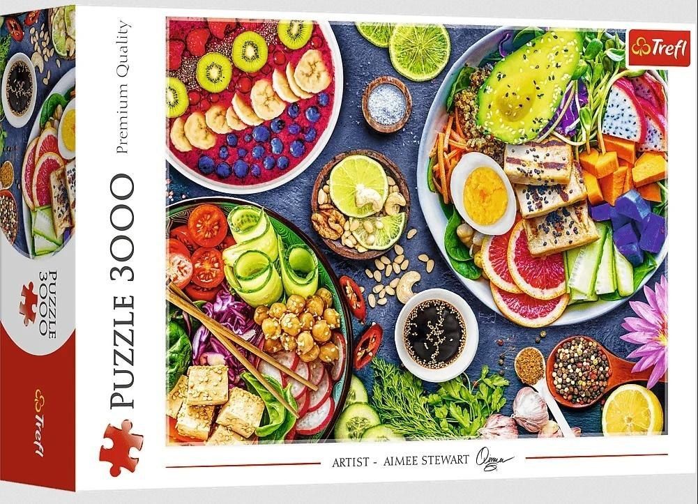 Puzzle 3000 piese, Bolul Colorat, Carton