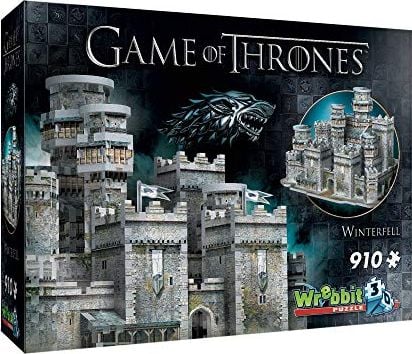 Puzzle 3D Game of Thrones - Winterfell , 910 piese , 45 x 31 x 26,25 cm, Multicolor