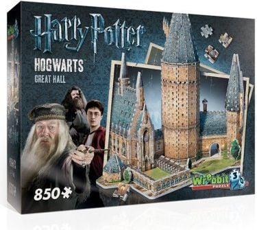 Puzzle 3D Harry Potter, Great Hall, Wrebbit 3D, 850 piese