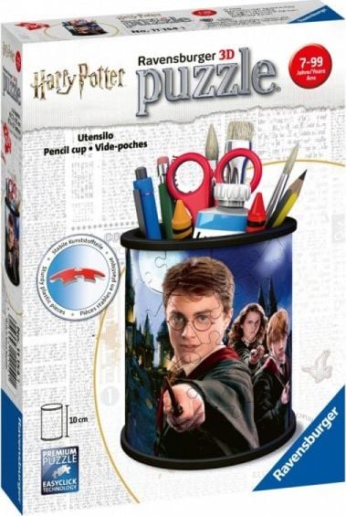 Puzzle 3D Harry Potter Pencil Holder , 54 piese, Multicolor