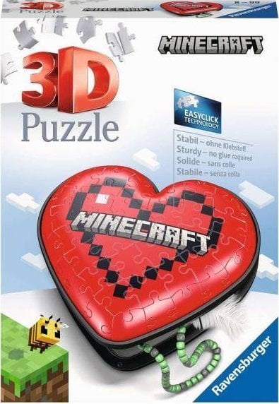 Puzzle 3D Ravensburger 54el Minecraft Heart 112852 Ravensburger