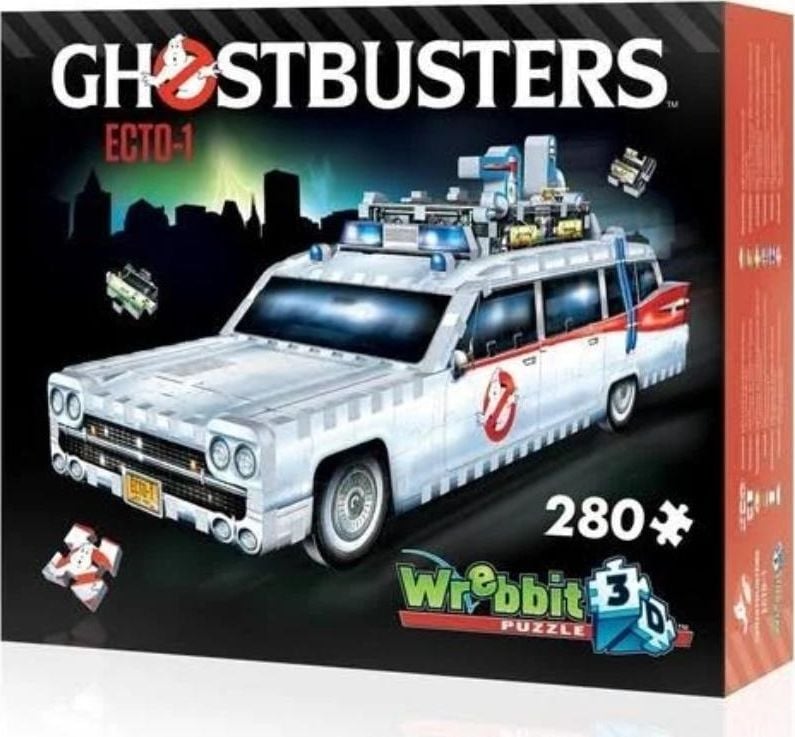 Puzzle 3D Tactic Wrebbit 280 piese Ghostbusters ECTO-1