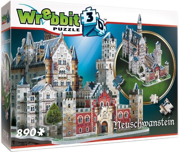 Puzzle 3D Wrebbit - Germany: Neuschwanstein Castle, 890 piese (12836)