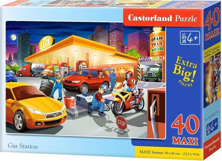 Puzzle 40 piese Maxi Gas Station Castorland 40377