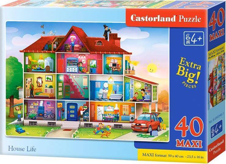 Puzzle 40 piese Maxi House Life Castorland 40346