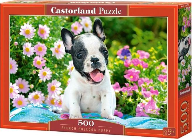 Puzzle 500 piese French Bulldog Puppy Castorland 53650