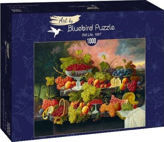 Puzzle Bluebird - Severin Roesen, Still life 1867, 1000 piese