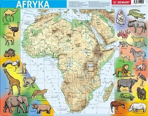 Puzzle Cadru Demart - Africa fizică
