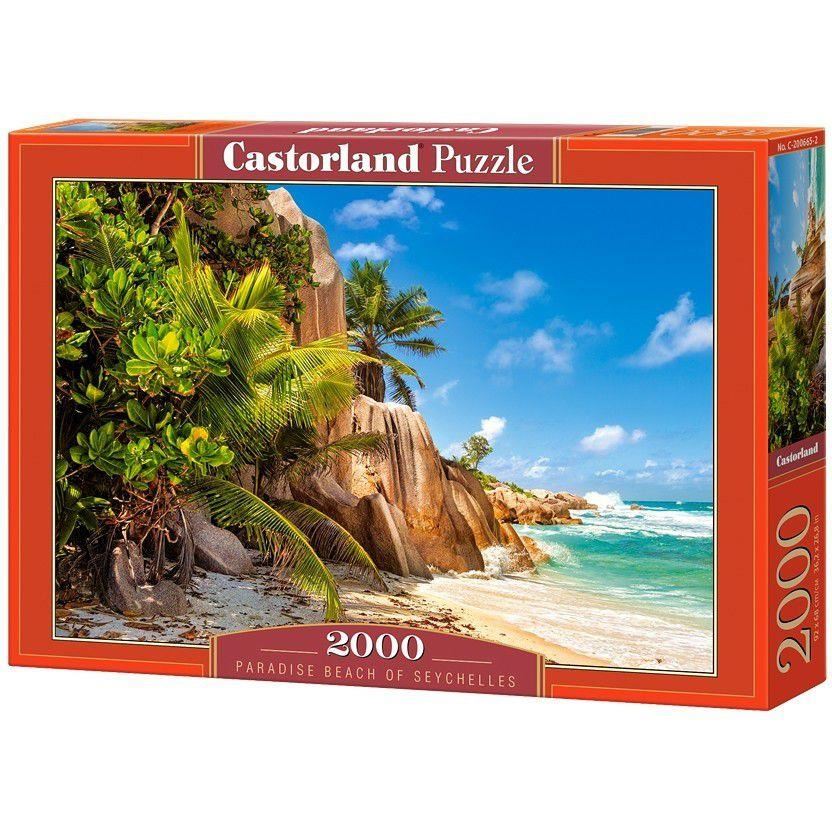 Puzzle Castorland - 2000 de piese - Paradise beach of Seyche
