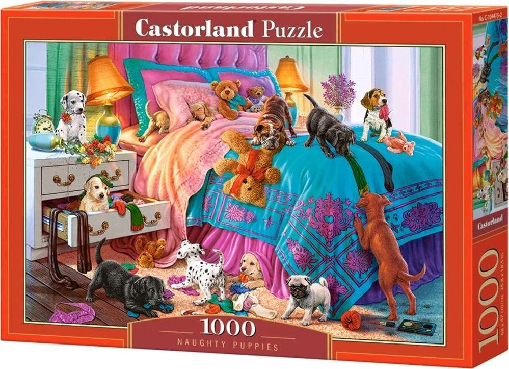 Puzzle Castorland, Catelusi Nazdravani, 1000 piese
