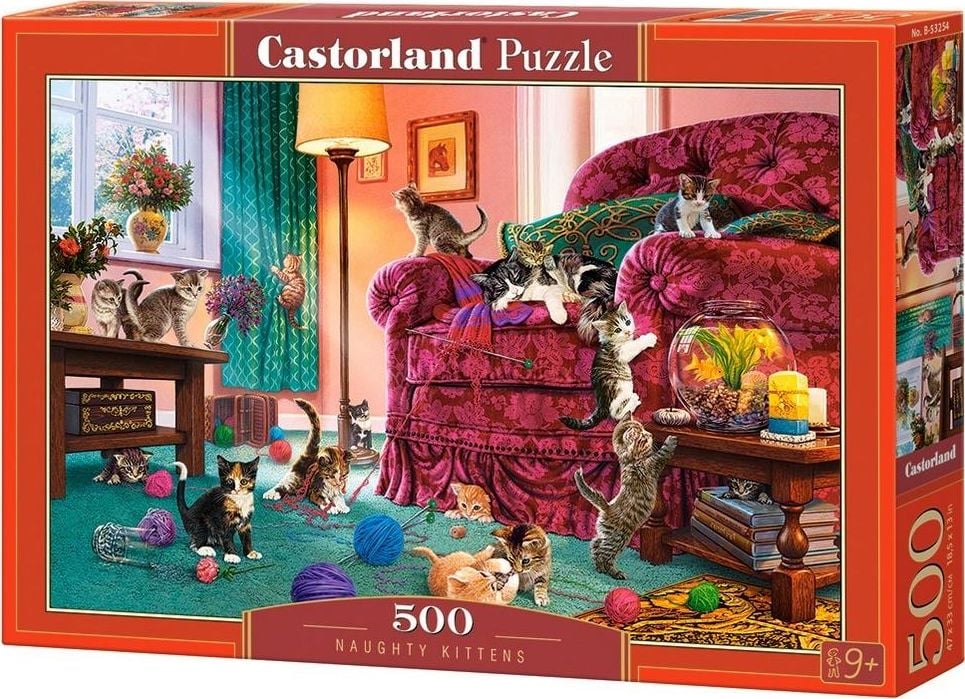 Puzzle Castorland, Pisicute Nazdravane, 500 piese