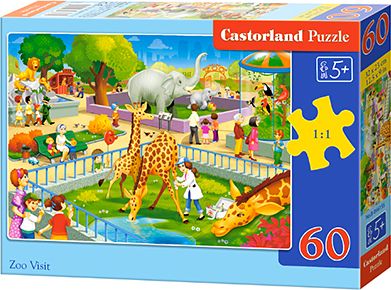 Puzzle Castorland - Zoo Visit, 60 piese (66155)