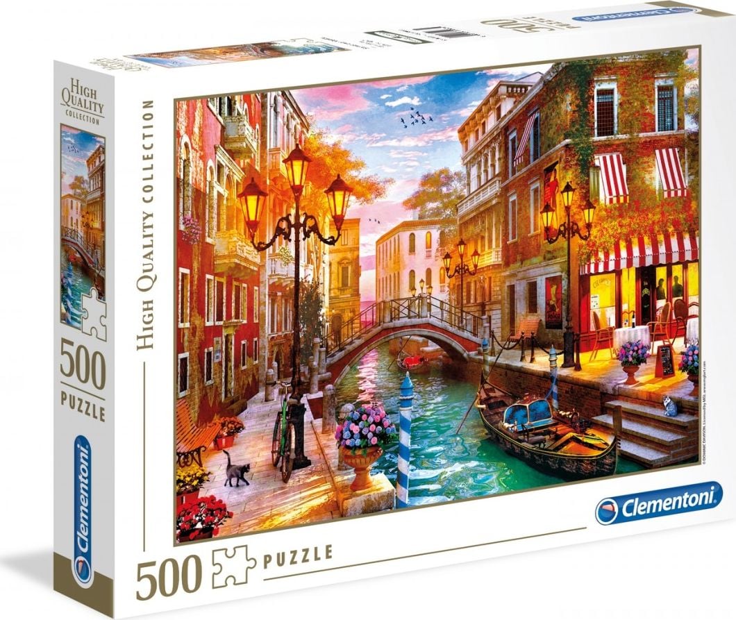 Puzzle Clementoni High Quality Collection: Sunse over Venice, 500 piese