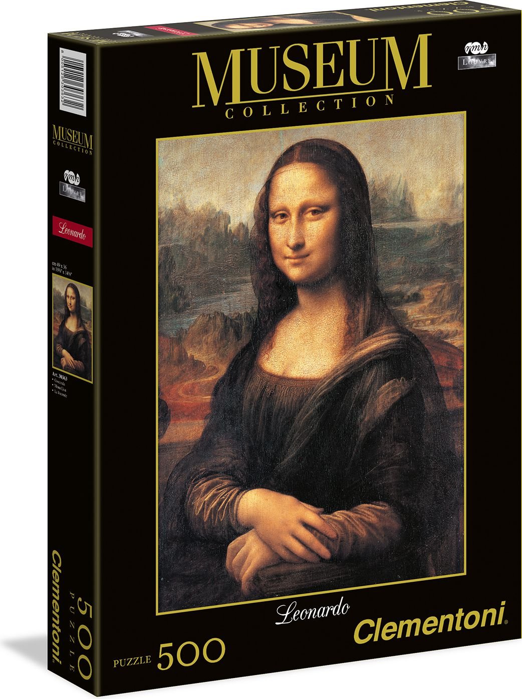 Puzzle Clementoni - Mona Lisa, 500 piese (12502)