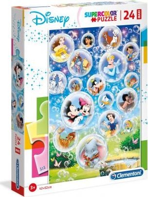 Puzzle Clementoni SuperColor Maxi Disney Classic, 24 piese